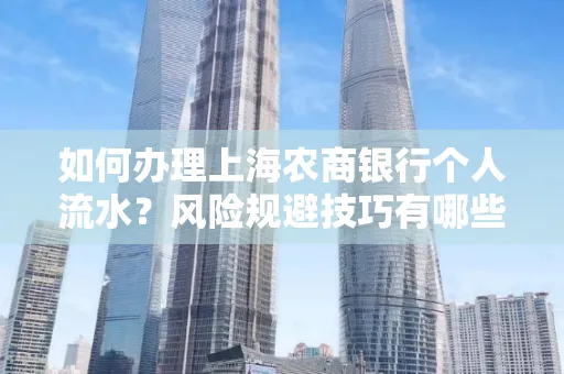 如何办理上海农商银行个人流水?风险规避技巧有哪些?
