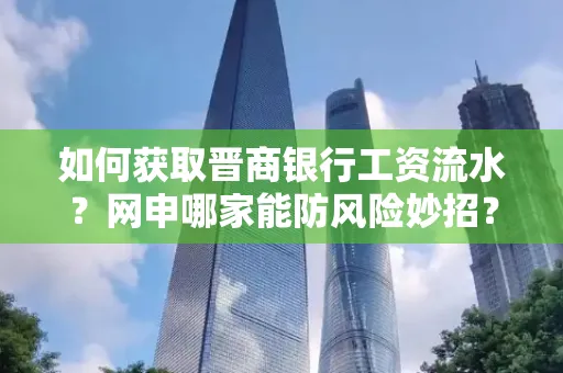 如何获取晋商银行工资流水?网申哪家能防风险妙招?