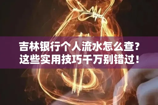 吉林银行个人流水怎么查?这些实用技巧千万别错过!