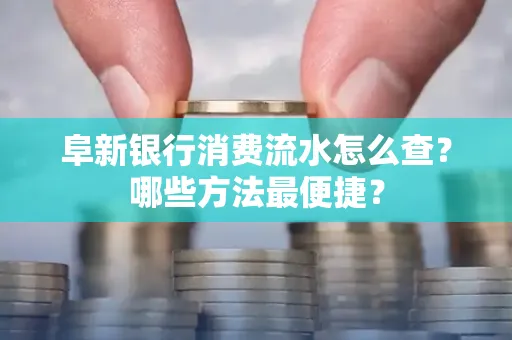阜新银行消费流水怎么查?哪些方法最便捷?