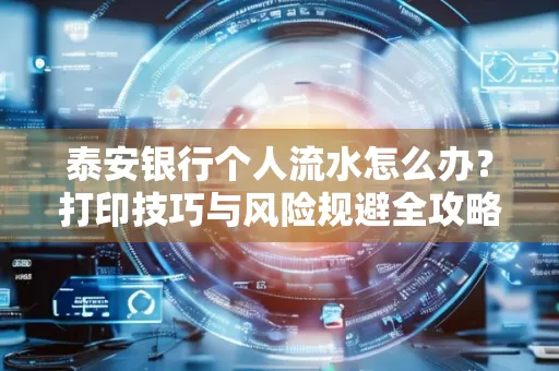 泰安银行个人流水怎么办?打印技巧与风险规避全攻略