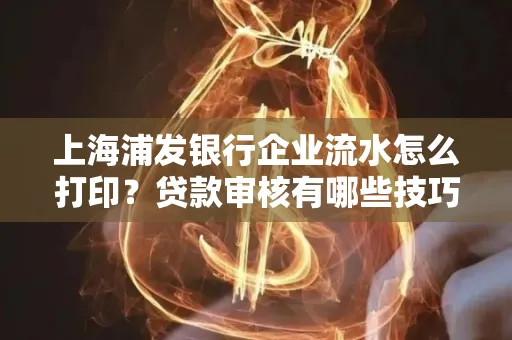 上海浦发银行企业流水怎么打印?贷款审核有哪些技巧?