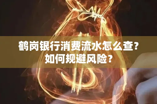鹤岗银行消费流水怎么查?如何规避风险?