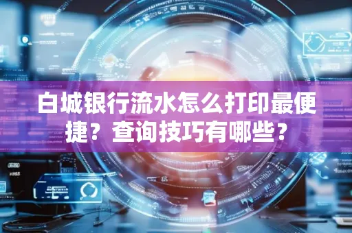 白城银行流水怎么打印最便捷？查询技巧有哪些？