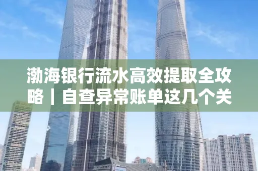 渤海银行流水高效提取全攻略|自查异常账单这几个关键点别错过