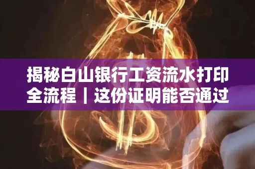 揭秘白山银行工资流水打印全流程|这份证明能否通过审核?