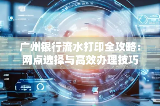 广州银行流水打印全攻略:网点选择与高效办理技巧