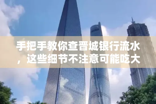 手把手教你查晋城银行流水,这些细节不注意可能吃大亏