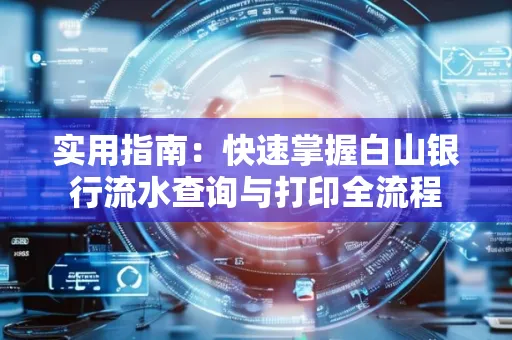 实用指南:快速掌握白山银行流水查询与打印全流程