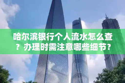 哈尔滨银行个人流水怎么查?办理时需注意哪些细节?快速获取技巧