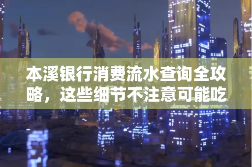 本溪银行消费流水查询全攻略,这些细节不注意可能吃大亏