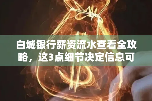 白城银行薪资流水查看全攻略,这3点细节决定信息可靠性