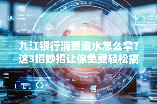 九江银行消费流水怎么拿?这3招妙招让你免费轻松搞定