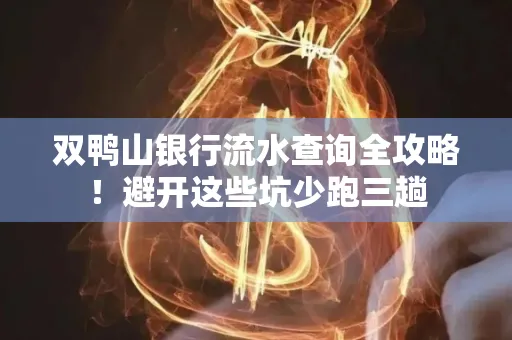 双鸭山银行流水查询全攻略!避开这些坑少跑三趟