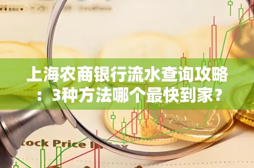 上海农商银行流水查询攻略：3种方法哪个最快到家？